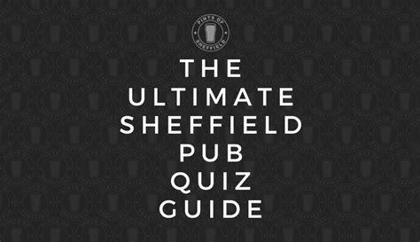 sheffield pub quiz|quiz night sheffield.